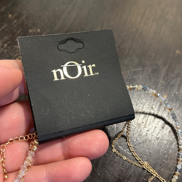 nOir Layered 3 Tiered Gold and Beaded Necklace - NWT - Picture 9 of 9